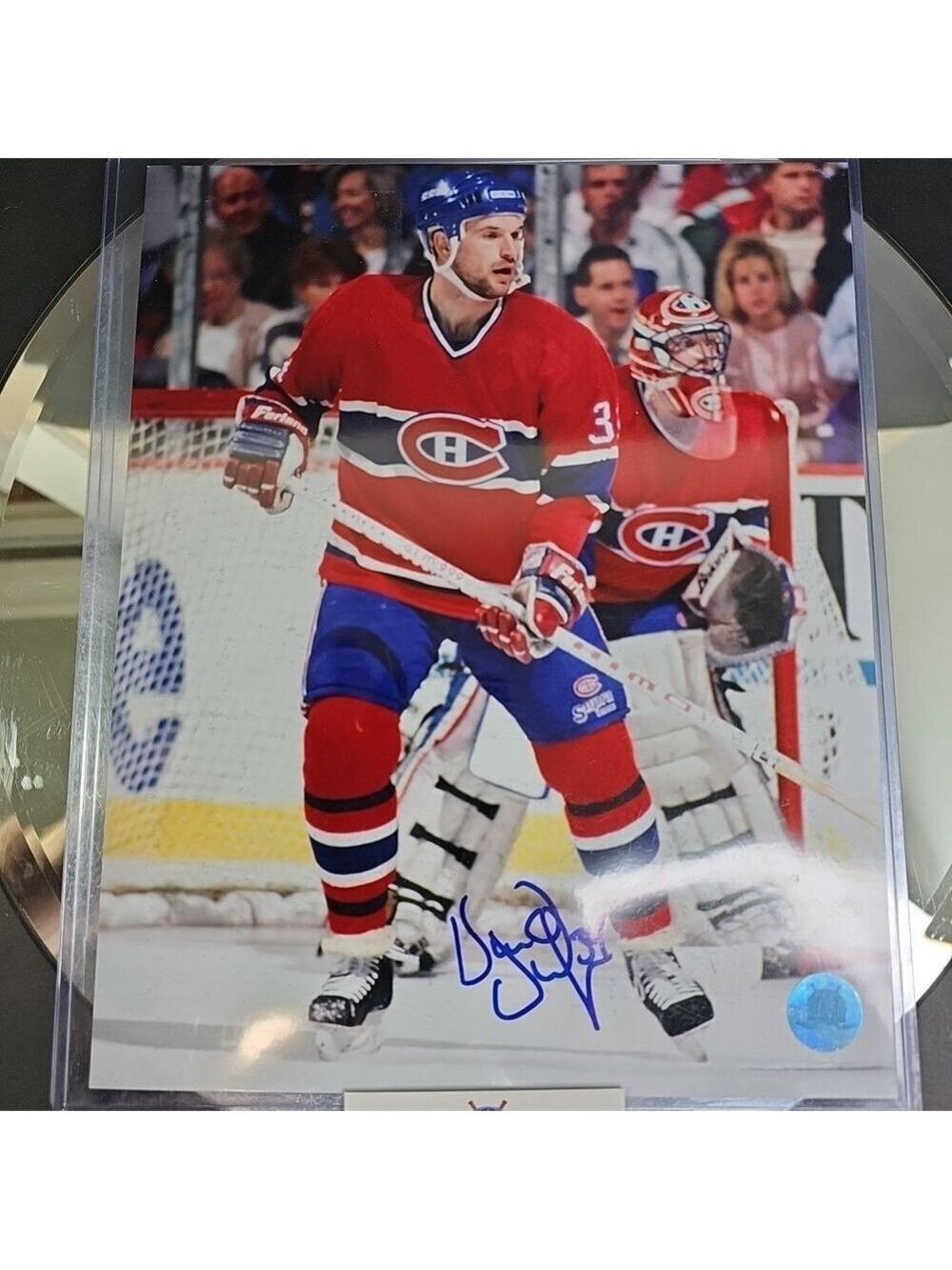 Donald Dufresne Montreal Canadiens Autographed-Signed Hockey NHL 8x10 Photo COA